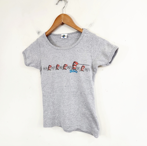 Universal Studios y2k Cat in the hat fitted baby Tee - Picture 1 of 5